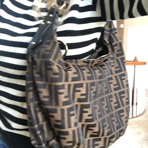 Authentic Fendi hobo shoulder bag